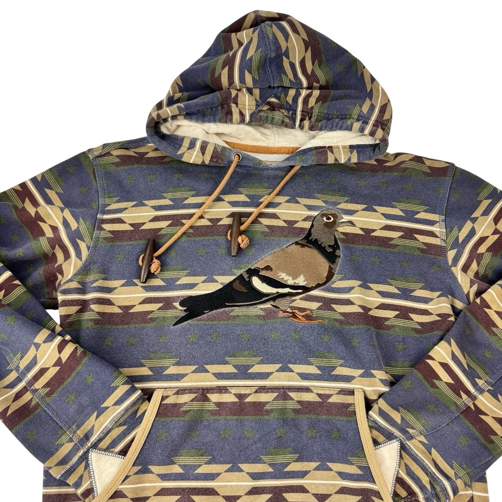 Staple Pigeon Rugged Outdoors Mens‎ Southwestern Geometric Star Hoodie Blue Med